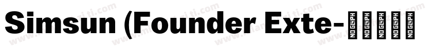 Simsun (Founder Exte字体转换